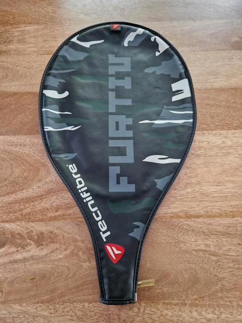 Hoes tennisracket gemiddelde maat, Sport en Fitness, Tennis, Zo goed als nieuw, Tas, Ophalen