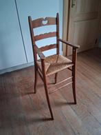 Kinderstoel in hout met zitvlak in rietvlechtwerk, Kinderen en Baby's, Kinderstoelen, Ophalen, Gebruikt