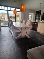 Kloostertafel 2m80 incl 6 stoelen, Enlèvement