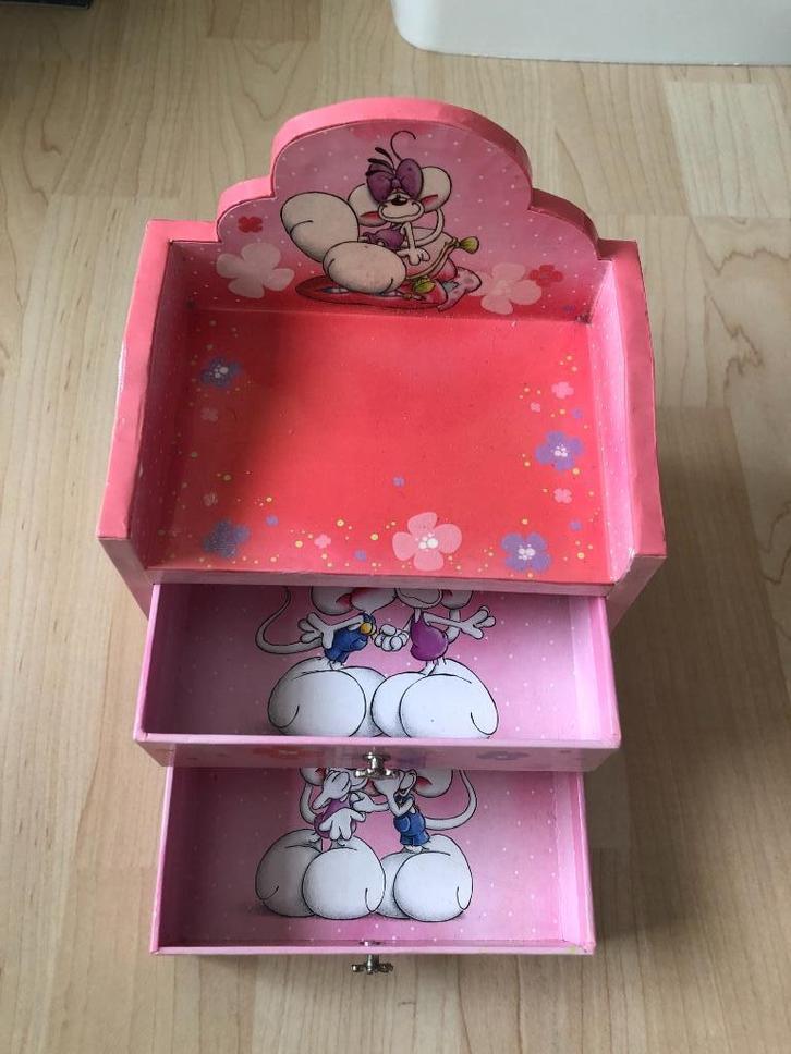 Juwelendoosje Didl in roze, Verzamelen, Diddl, Zo goed als nieuw, Overige typen, Diddlina, Ophalen of Verzenden