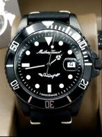 Mathey-Tissot Automatic Mathy Vintage Black - 2025, Handtassen en Accessoires, Overige merken, Leer, Staal, Polshorloge