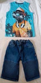 Jongens zomer set maat 146/152 jeans broek/singlet, Ophalen of Verzenden, Zo goed als nieuw, Jongen, Broek