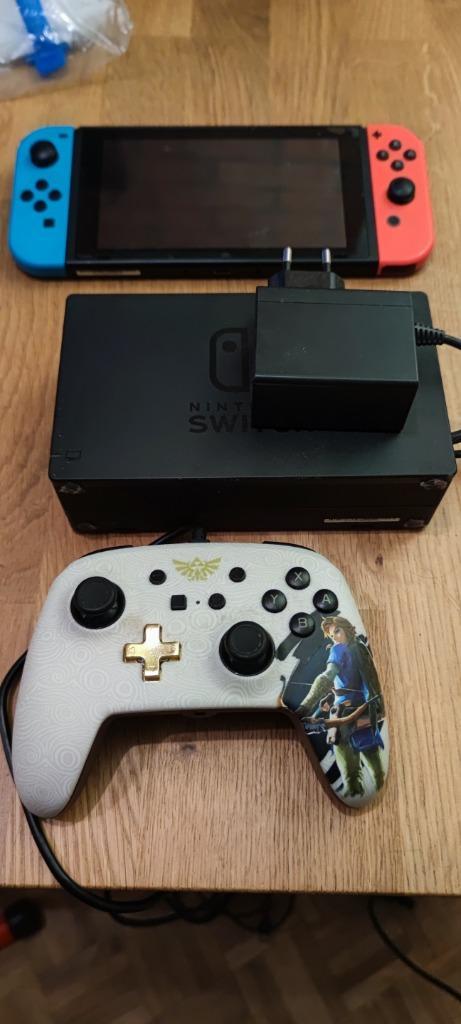 Nintendo Switch + spelletjes + controller Zelda, prima staat, Consoles de jeu & Jeux vidéo, Consoles de jeu | Nintendo Switch