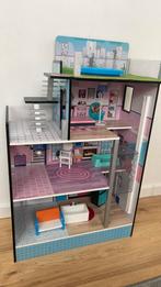 Houten poppenhuis, Kinderen en Baby's, Speelgoed | Poppenhuizen, Ophalen, Gebruikt, Poppenhuis