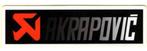 Akrapovic sticker #9, Motoren, Verzenden