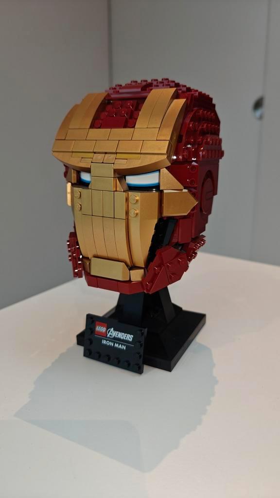 Lego Marvel 76165 Iron Man Helmet, Kinderen en Baby's, Speelgoed | Duplo en Lego, Zo goed als nieuw, Lego, Complete set, Ophalen of Verzenden