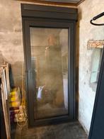 Aluminium raam met zonnewering 120 x 93 zwart, Raamkozijn, Aluminium, Zo goed als nieuw, 150 tot 225 cm