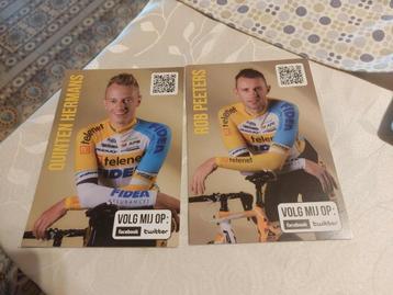 2 Wielerkaarten : Telenet-Fidea Cycling Team (Veldrijden) beschikbaar voor biedingen
