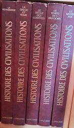 5 volumes de l'Histoire des civilisations 1969 LAROUSSE, Ophalen of Verzenden