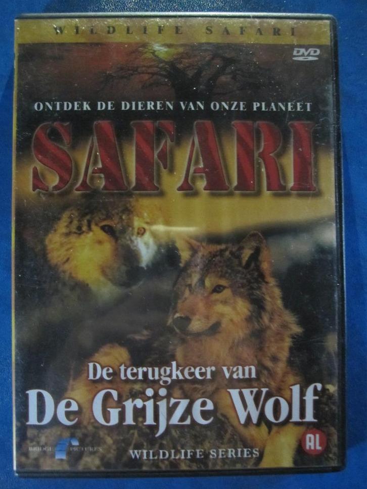 Safari - De terugkeer van de grijze wolf, Cd's en Dvd's, Dvd's | Documentaire en Educatief, Zo goed als nieuw, Natuur, Alle leeftijden