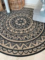 Rond Vloerkleed Jute, Huis en Inrichting, Stoffering | Tapijten en Vloerkleden, Ophalen, Zwart, Rond, Minder dan 50 cm