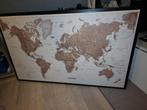 Grote wereldkaart map, Ophalen, Gebruikt, Overige typen, 125 cm of meer
