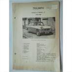 Triumph Herald S Vraagbaak losbladig 1959-1960 #3 Nederlands, Boeken, Auto's | Boeken, Gelezen, Ophalen of Verzenden