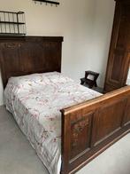 Twijfelaar antiek 1.30m met matras en bedbodem, Huis en Inrichting, Ophalen, Zo goed als nieuw, Twijfelaar