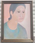 Huile sur panneau la haïtienne signe Charles Delporte, Enlèvement ou Envoi