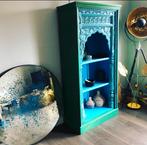 Indische spiegel, Huis en Inrichting, Woonaccessoires | Spiegels, Ophalen, Gebruikt