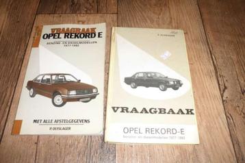 Vraagbaak Opel Rekord E 77-82 of 82-87