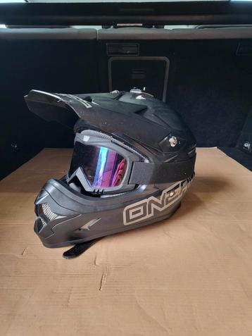 Crosshelm motorhelm Oneal met bril  beschikbaar voor biedingen
