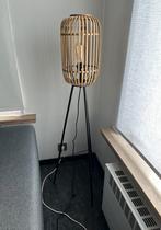 Houten staanlamp, Ophalen, Zo goed als nieuw, Metaal, 100 tot 150 cm