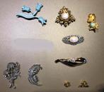 9 oude broches in mooie staat, Handtassen en Accessoires, Broches, Ophalen of Verzenden, Zo goed als nieuw, Koper