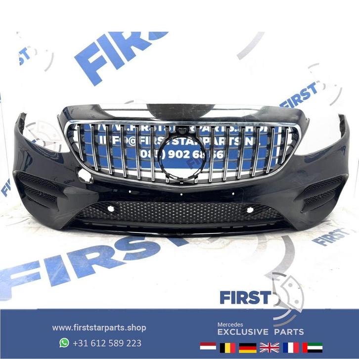 W213 BUMPER AMG LINE E43 VOORBUMPER COMPLEET + GT GRIL S213, Auto-onderdelen, Carrosserie, Bumper, Mercedes-Benz, Voor, Gebruikt