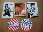 Vintage Stickers Rambo Rocky Film Sylvester Stallone, Ophalen of Verzenden, Nieuw, Film, Tv of Omroep
