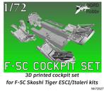 3D Printed cockpit set for F-5C Skoshi Tiger, Hobby en Vrije tijd, Modelbouw | Vliegtuigen en Helikopters, 1:72 tot 1:144, Italeri