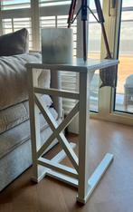 Bijzettafeltje bijzettafel laptoptafeltje laptoptafel wit, Huis en Inrichting, Tafels | Bijzettafels, Ophalen, Gebruikt, Rechthoekig