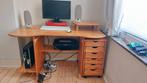 Zeer praktisch grenen bureau, Huis en Inrichting, Bureaus, Ophalen, Zo goed als nieuw, Bureau