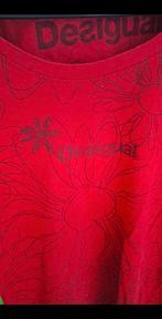 T-shirt Desigual manches longues rouge – très bon état, Rouge, Enlèvement ou Envoi, Taille 36 (S), Comme neuf