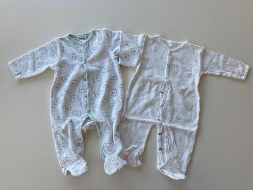 Set van 2 pyjama's met voetjes maat 62, Kinderen en Baby's, Babykleding | Maat 62, Gebruikt, Jongetje of Meisje, Nacht- of Onderkleding