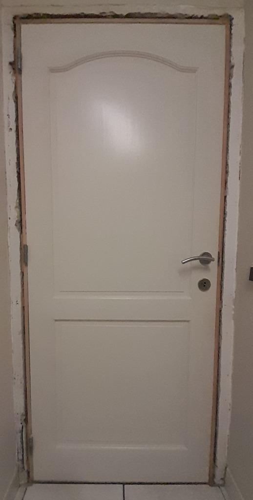 3 Volle houten binnendeuren, Doe-het-zelf en Bouw, Deuren en Vliegenramen, Zo goed als nieuw, Binnendeur, 215 cm of meer, Hout