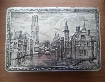 Vintage Boîte Bruges Belgique DBF, Enlèvement, Utilisé, Biscuits