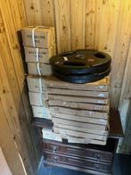 50mm olympische rubber schijven, Ophalen, Zo goed als nieuw, Halterschijven