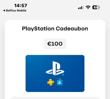 PlayStation cadeaubon beschikbaar voor biedingen