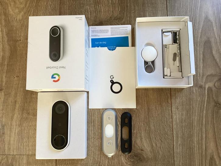 Google Home Nest video deurbel. In nieuwstaat., Huis en Inrichting, Deurbellen, Zo goed als nieuw, Bedraad, Bewegingsdetectiesensor