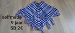 Magnifique poncho fait maison taille 9 ans, Selfmade, Enlèvement ou Envoi, Pull ou Veste, Comme neuf