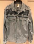 Jeanshemd dames, borduursel, Ophalen of Verzenden, Gedragen, Maat 42/44 (L), Blauw