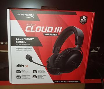 Casque Gaming - HYPERX Cloud III Wireless Legendary sound disponible aux enchères