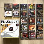 Playstation 1-console + games, Ophalen of Verzenden, Zo goed als nieuw, Vechten