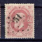 Belg. 1869 - Leopold II nr 34a, Postzegels en Munten, Verzenden, Gestempeld