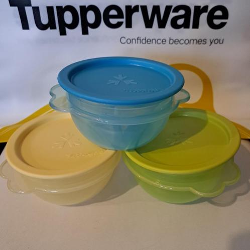 Set de 3 bols hermétiquement fermés Tupperware, Maison & Meubles, Cuisine| Tupperware, Neuf, Enlèvement ou Envoi