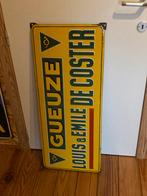 Gueuze Louis & Emile DECOSTER 1937 emaille, Ophalen of Verzenden, Zo goed als nieuw, Reclamebord