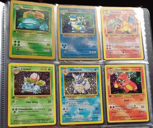 Lot First Edition Pokémon kaarten replica's, Hobby en Vrije tijd, Verzamelkaartspellen | Pokémon, Nieuw, Meerdere kaarten, Foil