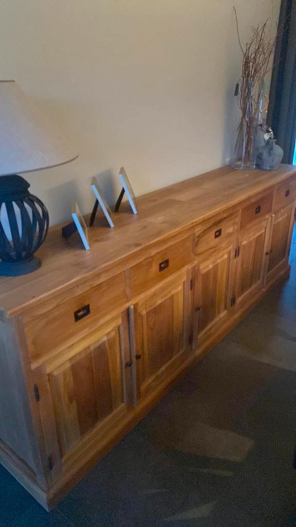 Eetkamer in Teak, Huis en Inrichting, Complete eetkamers, Zo goed als nieuw, Ophalen