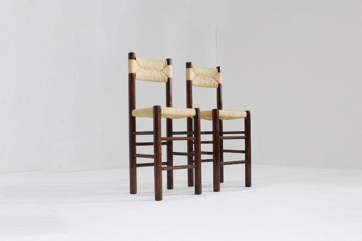 Set Vintage Italiaanse houten bar krukken, Huis en Inrichting, Barkrukken, Gebruikt, 90 cm of meer, Hout, 2 krukken, Ophalen