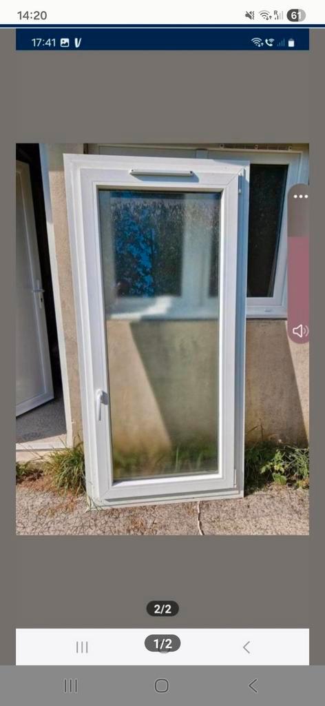 Raam met badkamerframe, Doe-het-zelf en Bouw, Raamkozijnen en Schuifdeuren, Zo goed als nieuw, 150 tot 225 cm, 75 tot 150 cm, Ophalen