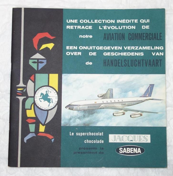 Prentenalbum Handelsluchtvaart Sabena (chocolade Jacques)., Boeken, Prentenboeken en Plaatjesalbums, Zo goed als nieuw, Prentenboek