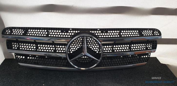 Grille W163 ML radiatorgrille Mercedes 1638800985 zilveren s, Auto-onderdelen, Carrosserie, Mercedes-Benz, Voor, Gebruikt