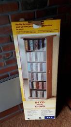 CD rek met glazen deur voor 156CD of 72 dvd  96x33x25cm kleu, Nieuw, Glas, Cd's of Dvd's, 150 discs of meer